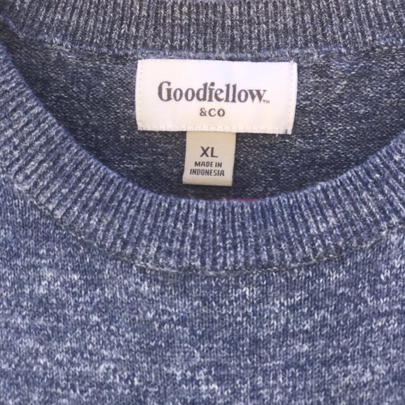 Blue and White striped sweater - Picture 2 of 3